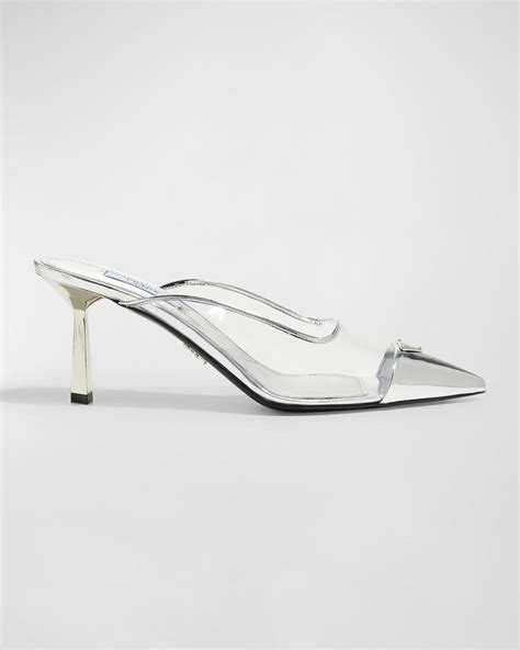 clear prada mules|prada mules sale.